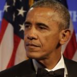 Former President Obama addresses an audience after being presented with the 2017 Profile in Courage award during ceremonies at the John F. Kennedy Presidential Library and Museum on Sunday in Boston. (Steven Senne/AP)